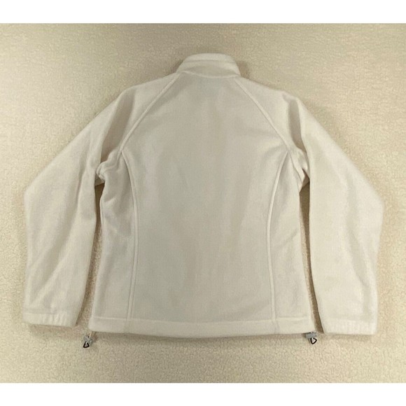 Columbia Sportswear Company Full Zip Women's Size Small Off White Fleece Jacket - Picture 6 of 9